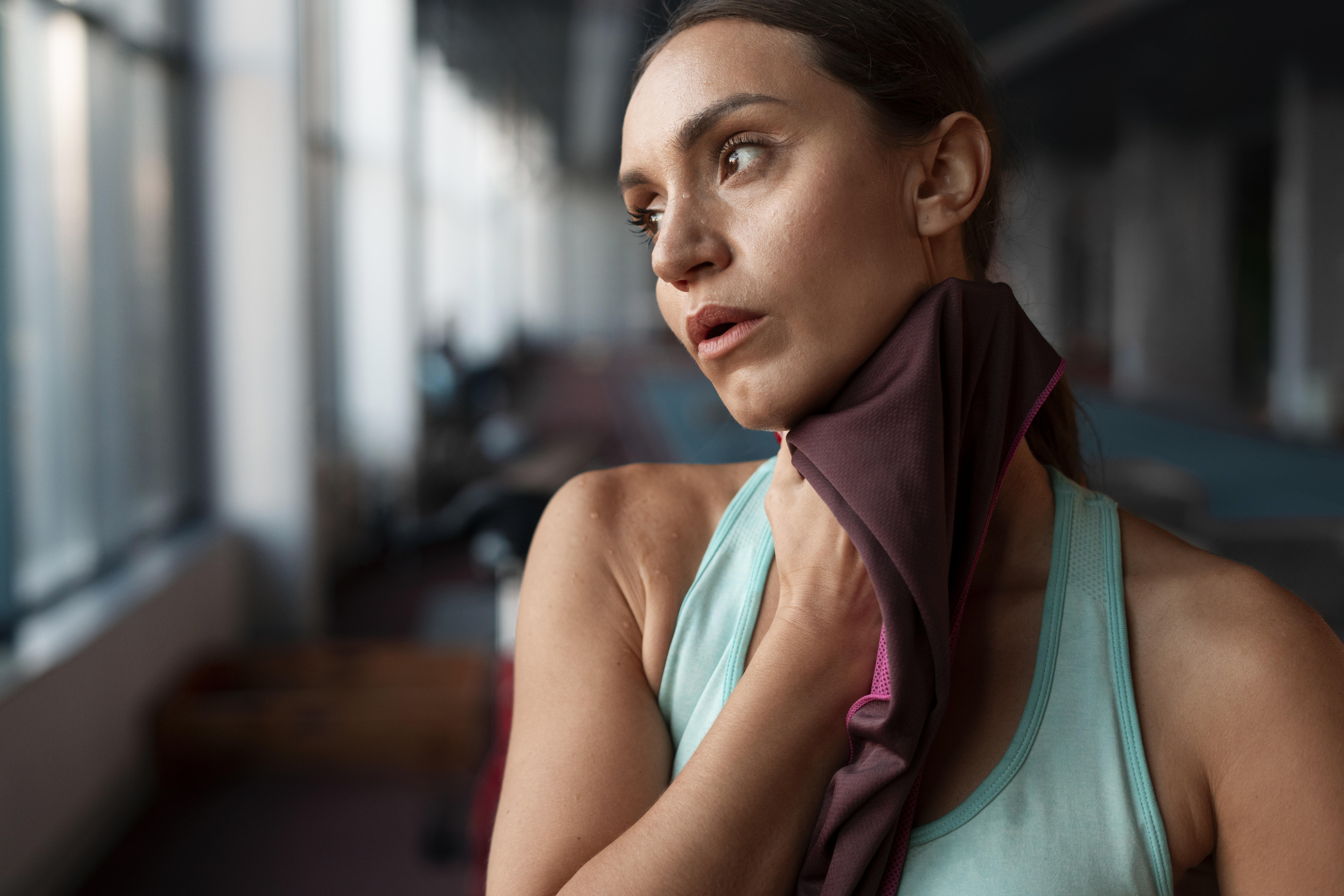 Athlète en entraînement